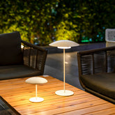Tual Cordless LED Outdoor Table Lamp 11" White